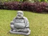  Product image 2 of the product “Quan - Seated Chinese Buddha, 33cm H | cast stone ”